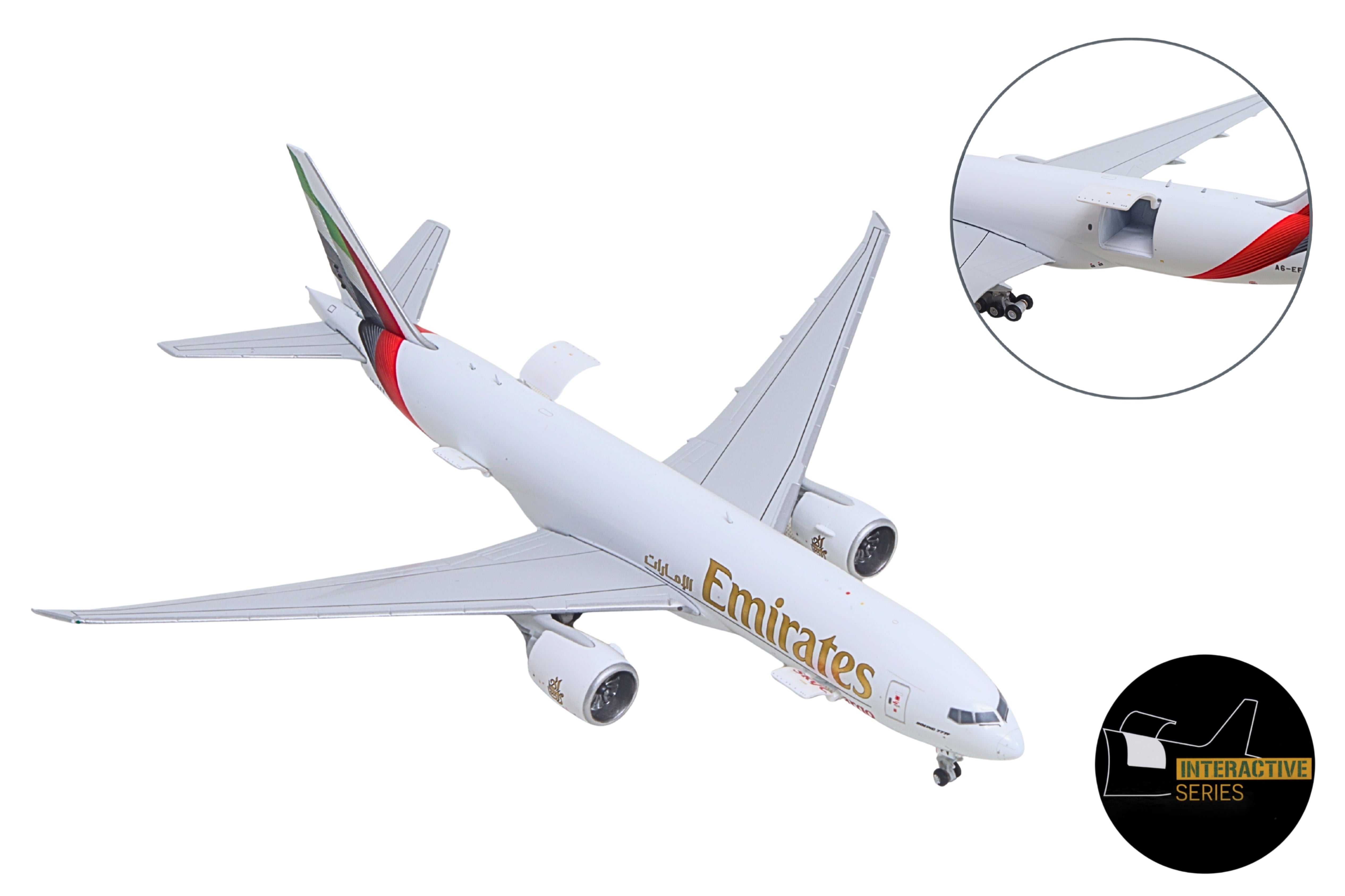 GEMINI EMIRATES SKYCARGO 777-200LRF 1/400 INTERACTIVE A6-EFV
