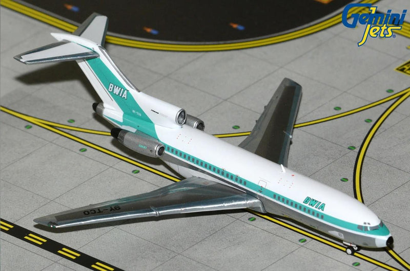 GEMINI BWIA 727-100 1/400 WEST INDIAN AIRWAYS REG#9Y-TCO The Airplane Shop.