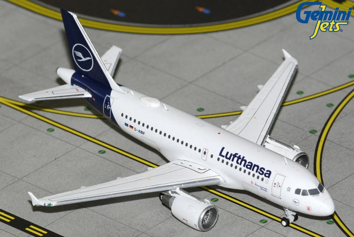 GEMINI LUFTHANSA A319 1/400 REG#D-AIBF The Airplane Shop.