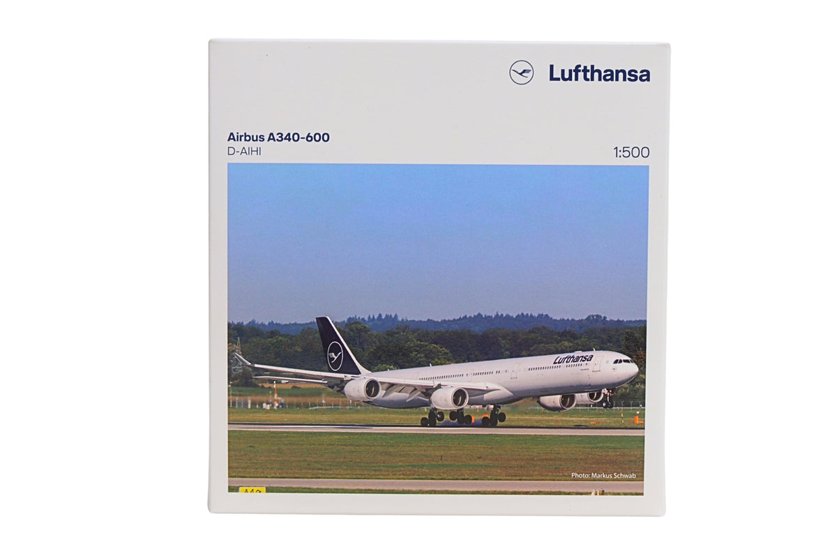 HERPA LUFTHANSA A340-600 1/500 The Airplane Shop.