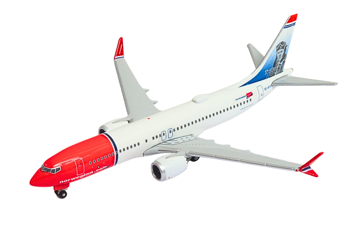 HERPA NORWEGIAN AIR SHUTTLE 737MAX8 1/500 (**) The Airplane Shop.