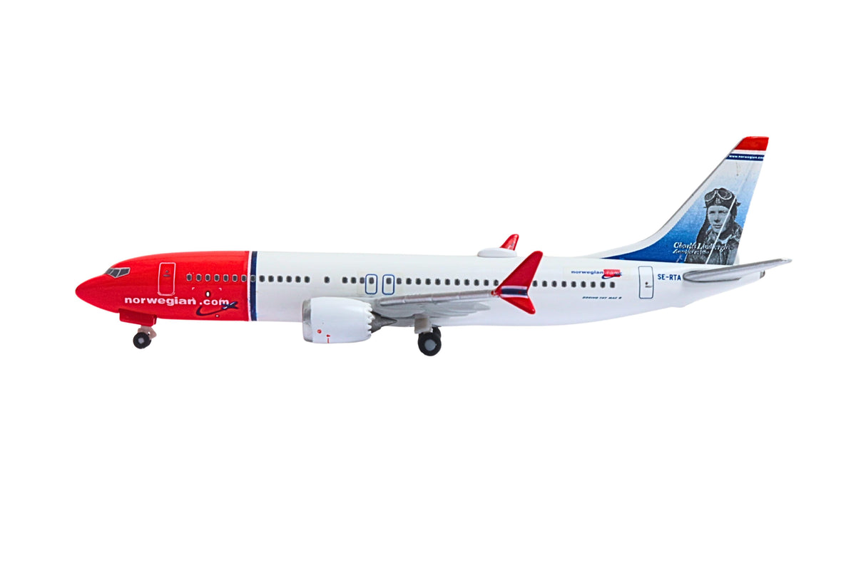 HERPA NORWEGIAN AIR SHUTTLE 737MAX8 1/500 (**) The Airplane Shop.
