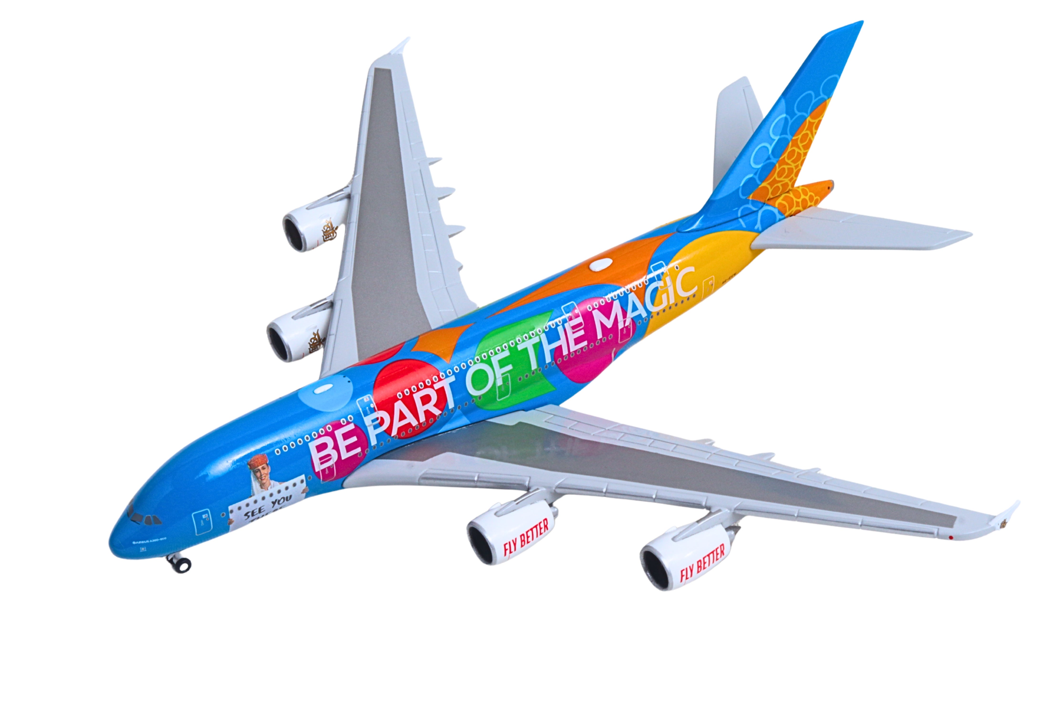 HERPA EMIRATES A380 1/500 DESTINATION DUBAI