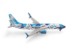 HERPA ALASKA 737-800 1/500 SALMON PEOPLE (**) The Airplane Shop.