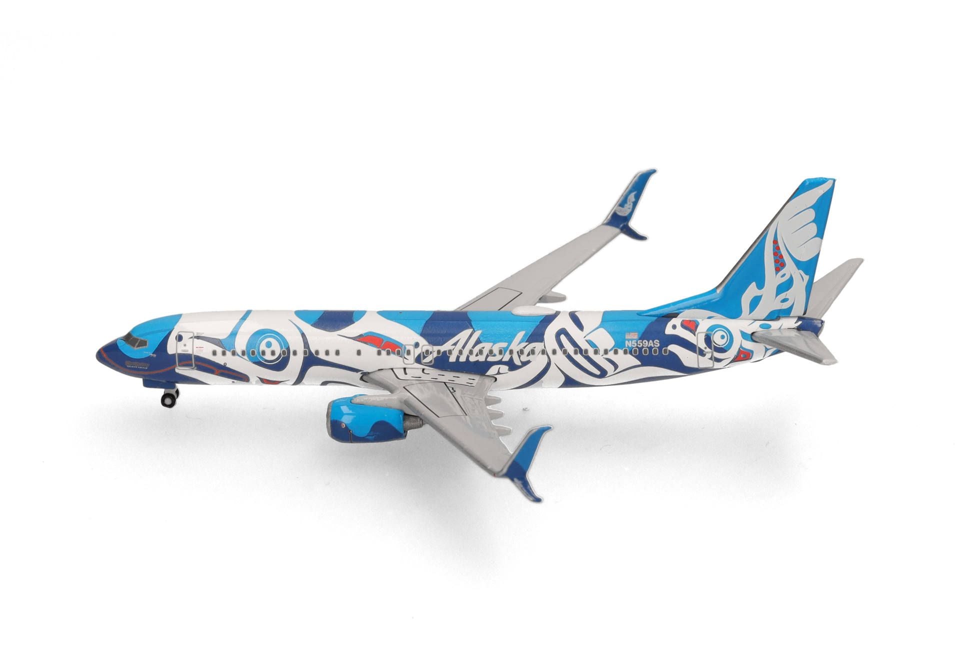 HERPA ALASKA 737-800 1/500 SALMON PEOPLE