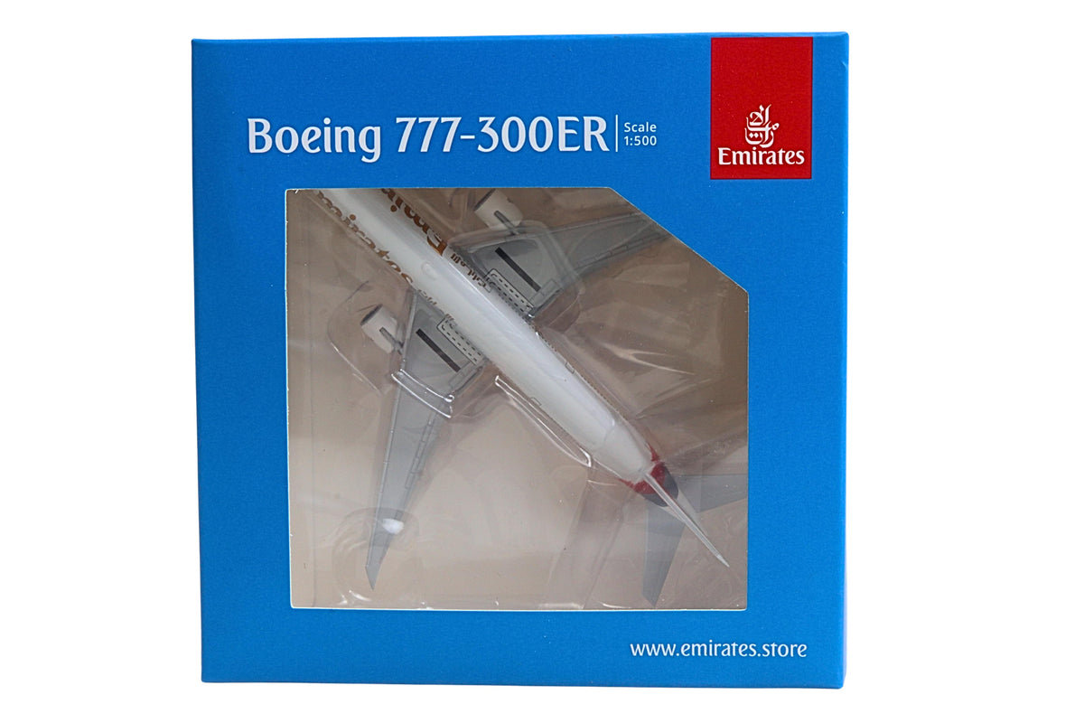 HERPA EMIRATES 777-300ER 1/500 2023 LIVERY (**) The Airplane Shop.