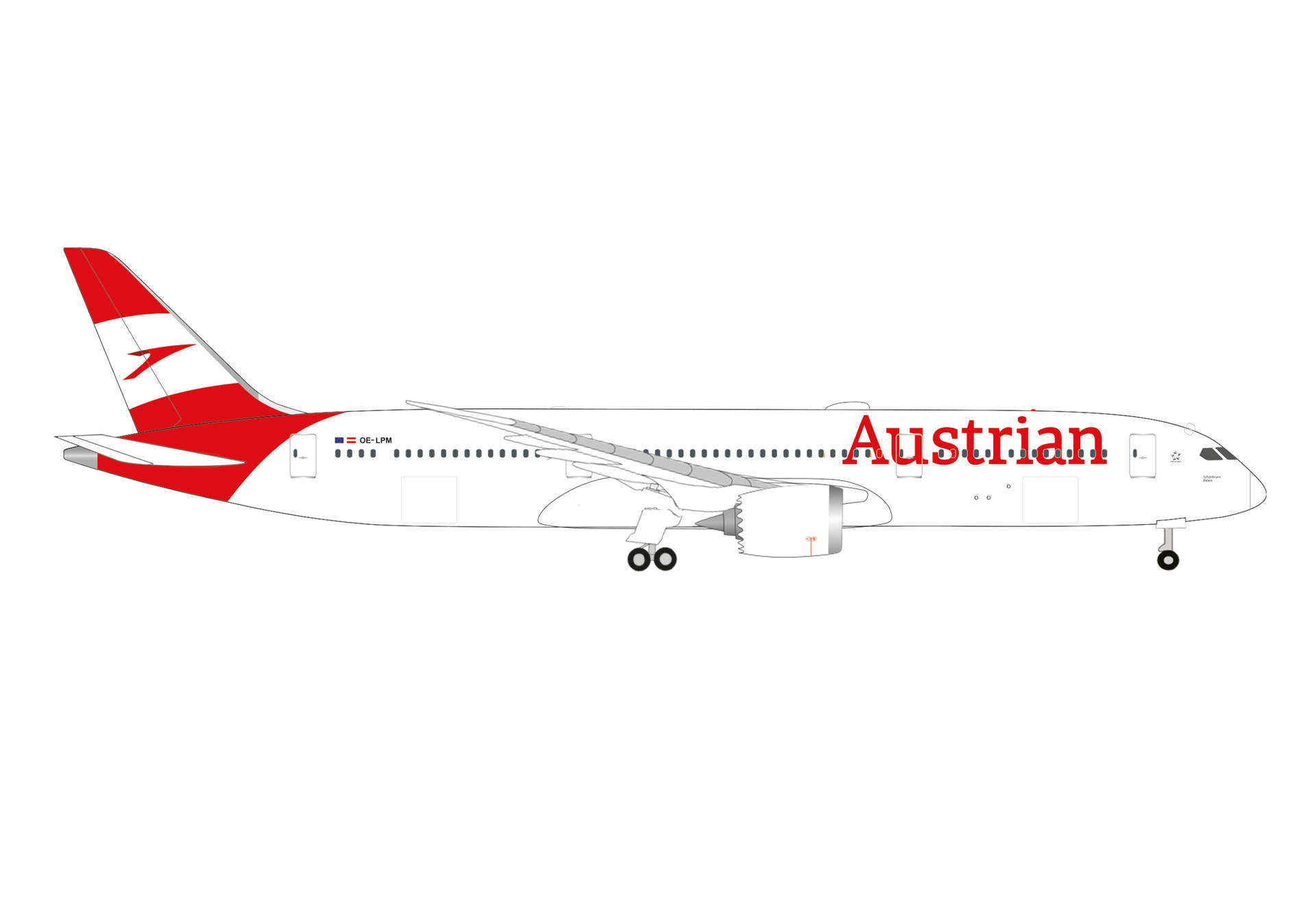 HERPA AUSTRIAN 787-9 1/500