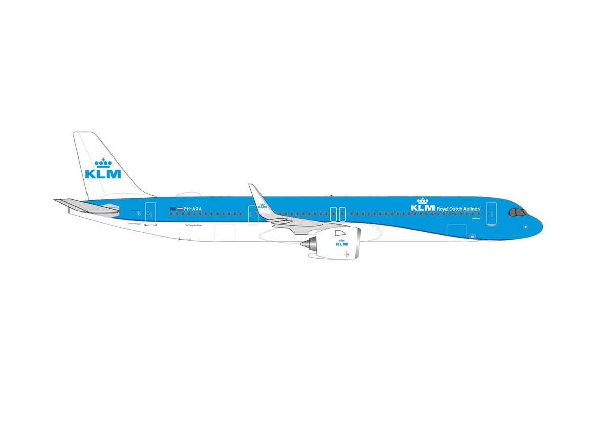 HERPA KLM A321NEO 1/500 (**) The Airplane Shop.