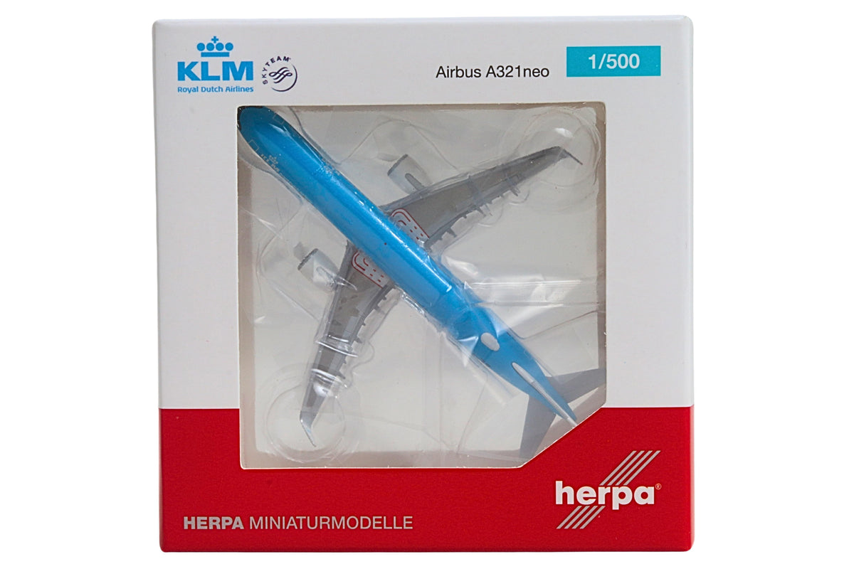 HERPA KLM A321NEO 1/500 (**) The Airplane Shop.