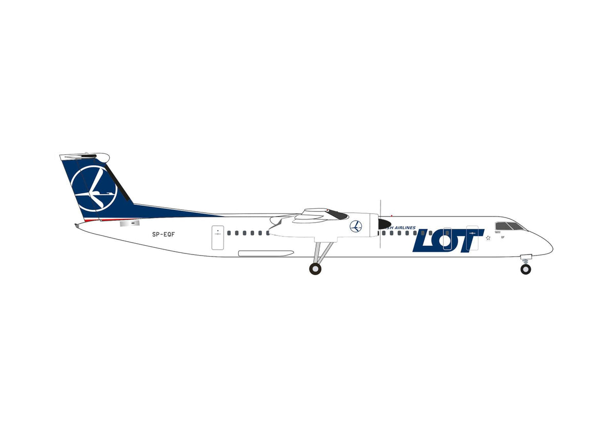 HERPA LOT Q400 1/500 (**) The Airplane Shop.