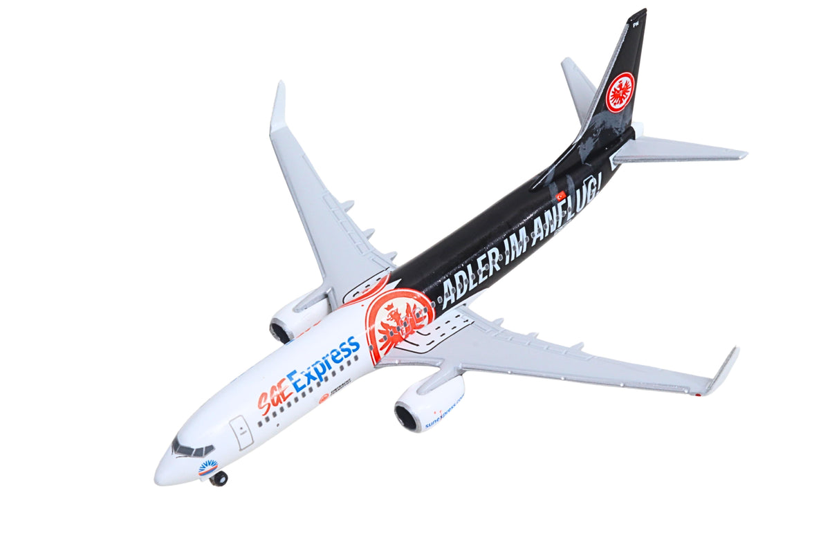 HERPA SUN EXPRESS 737-800 1/500 EINTRACHT FRANKFURT ADLER The Airplane Shop.