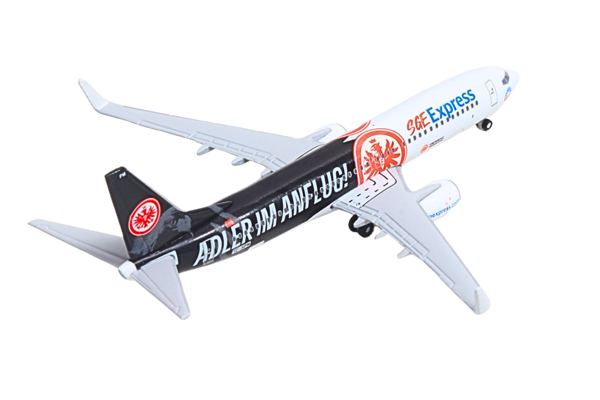 HERPA SUN EXPRESS 737-800 1/500 EINTRACHT FRANKFURT ADLER The Airplane Shop.
