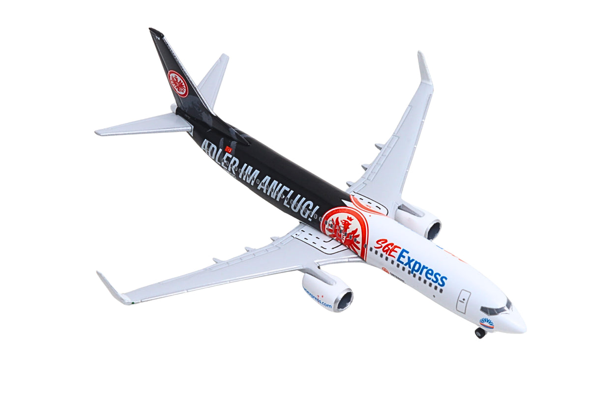 HERPA SUN EXPRESS 737-800 1/500 EINTRACHT FRANKFURT ADLER The Airplane Shop.