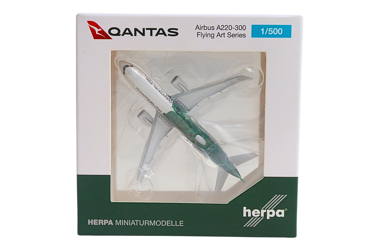 HERPA QANTASLINK A220-300 1/500 MINYMA KUTJARA TJUKURPA The Airplane Shop.