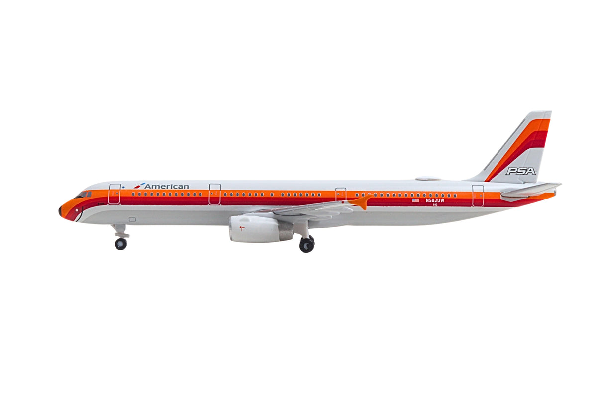 HERPA AMERICAN A321 1/500 PSA HERITAGE (**) The Airplane Shop.