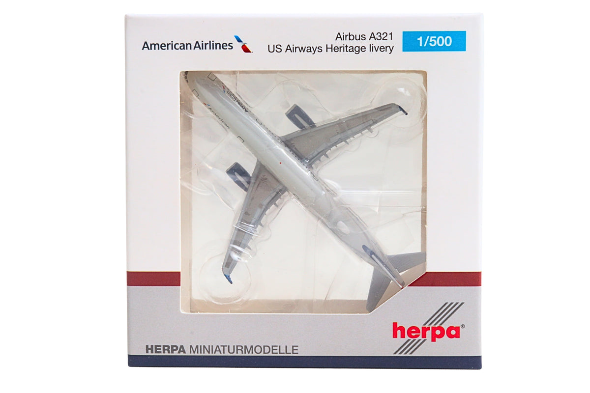 HERPA AMERICAN A321 1/500 US AIRWAYS (**) The Airplane Shop.