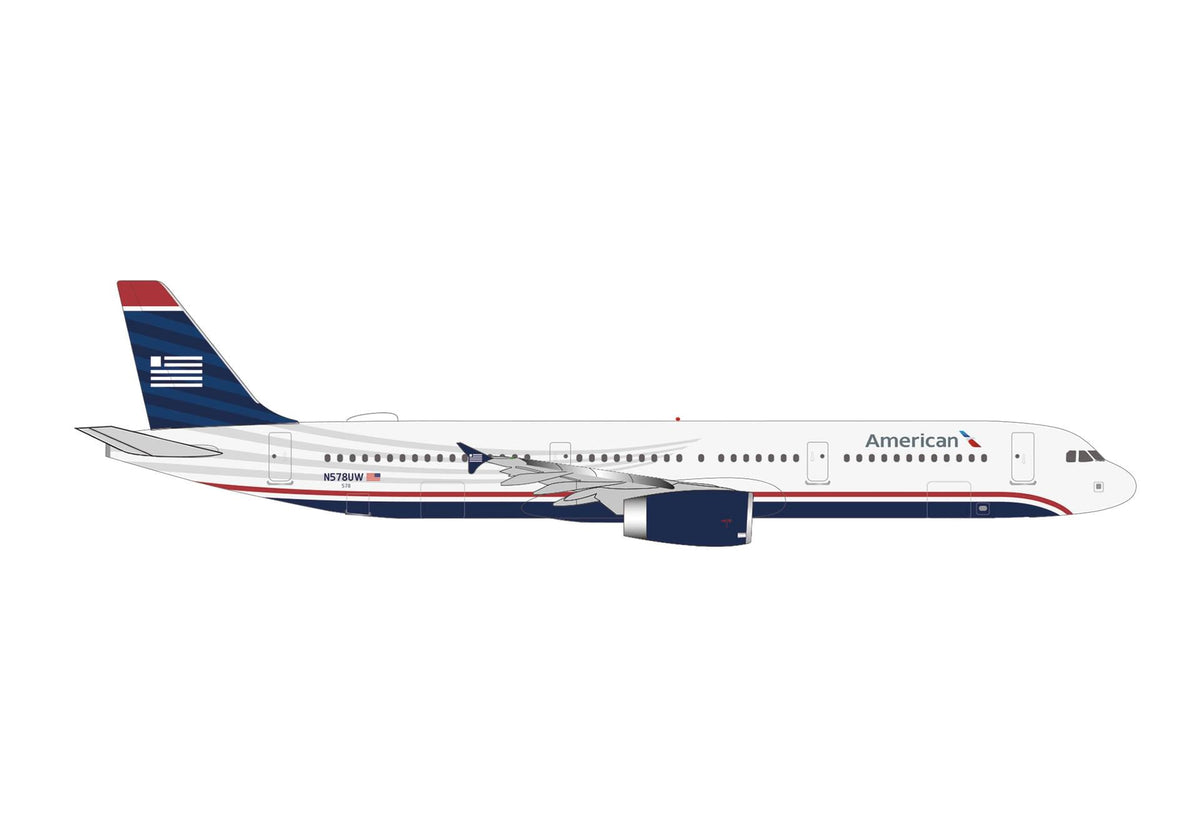 HERPA AMERICAN A321 1/500 US AIRWAYS (**) The Airplane Shop.