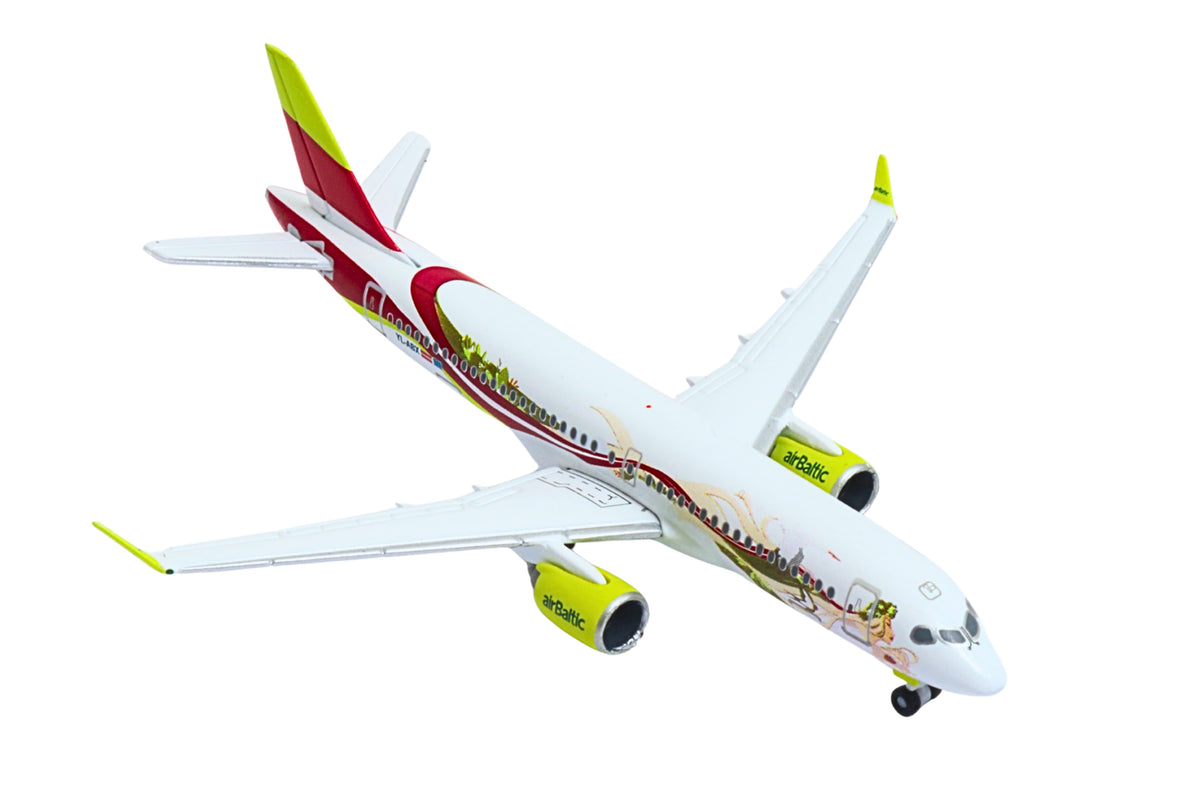 HERPA AIR BALTIC A220-300 1/500 50TH A220 The Airplane Shop.