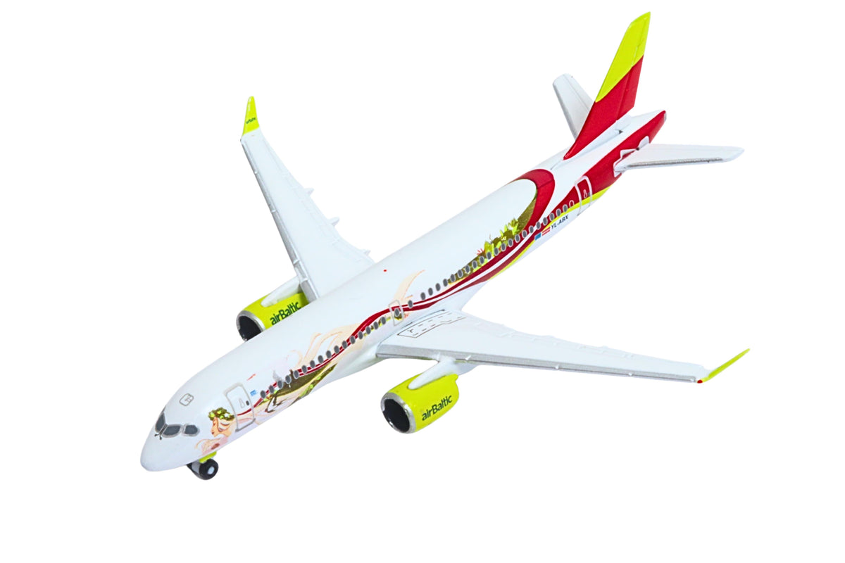 HERPA AIR BALTIC A220-300 1/500 50TH A220 The Airplane Shop.