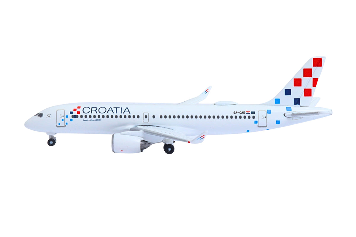 HERPA CROATIA A220-300 1/500 The Airplane Shop.