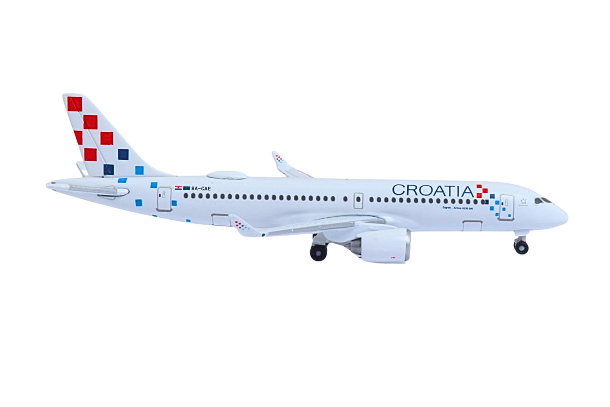 HERPA CROATIA A220-300 1/500 The Airplane Shop.
