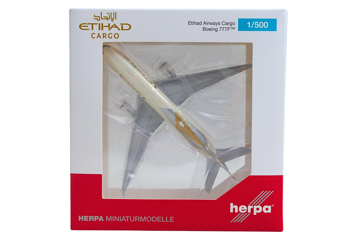 HERPA ETIHAD 777-200F 1/500 The Airplane Shop.
