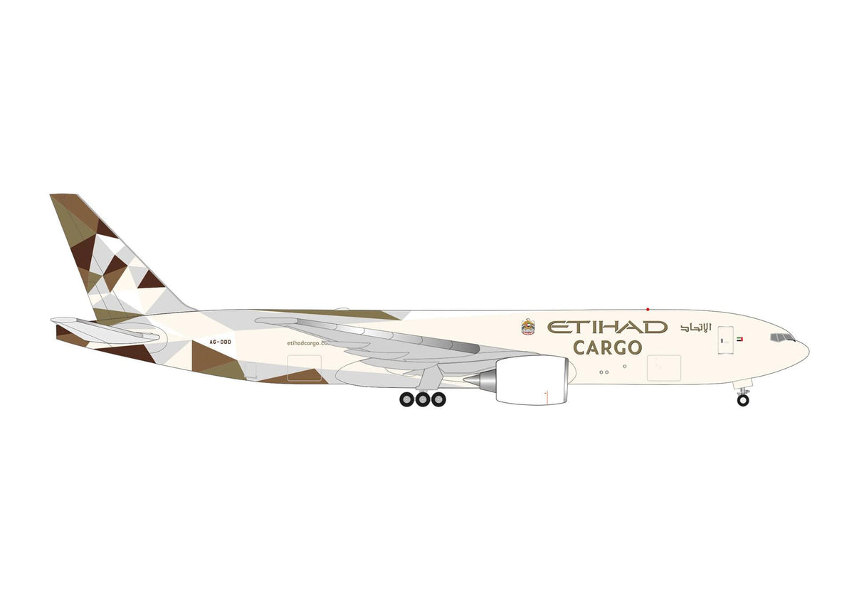HERPA ETIHAD 777-200F 1/500 The Airplane Shop.