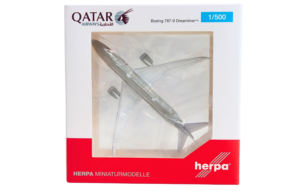 HERPA QATAR 787-9 1/500 (**) The Airplane Shop.