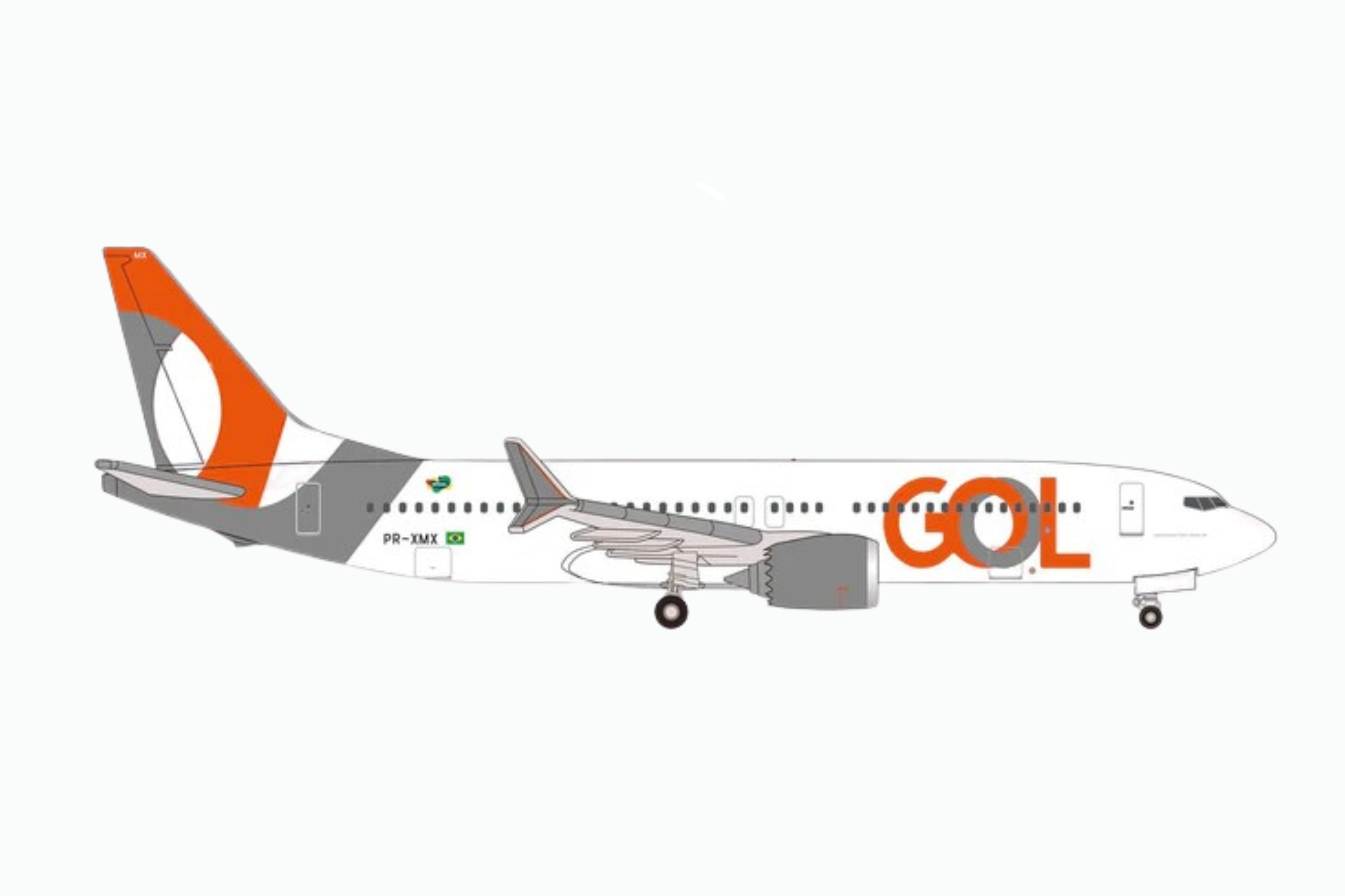 HERPA GOL 737MAX8 1/500