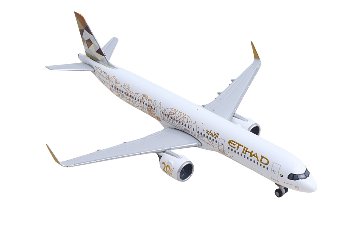 HERPA ETIHAD A321NEO 1/500 20TH ANNIVERSARY (**) The Airplane Shop.