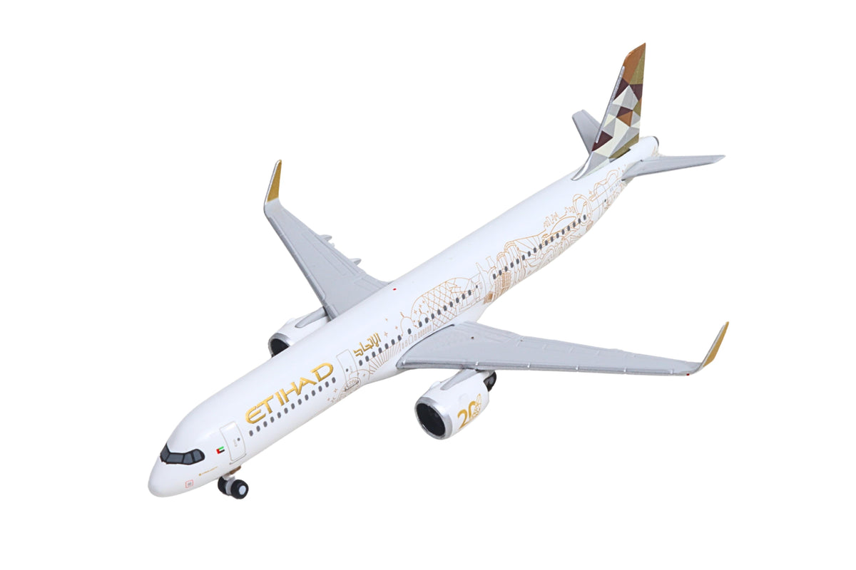 HERPA ETIHAD A321NEO 1/500 20TH ANNIVERSARY (**) The Airplane Shop.