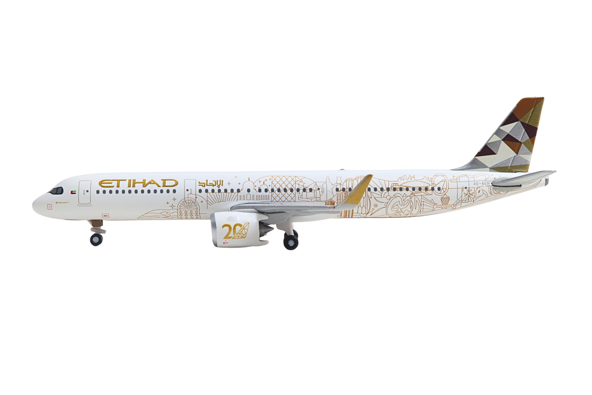 HERPA ETIHAD A321NEO 1/500 20TH ANNIVERSARY (**) The Airplane Shop.