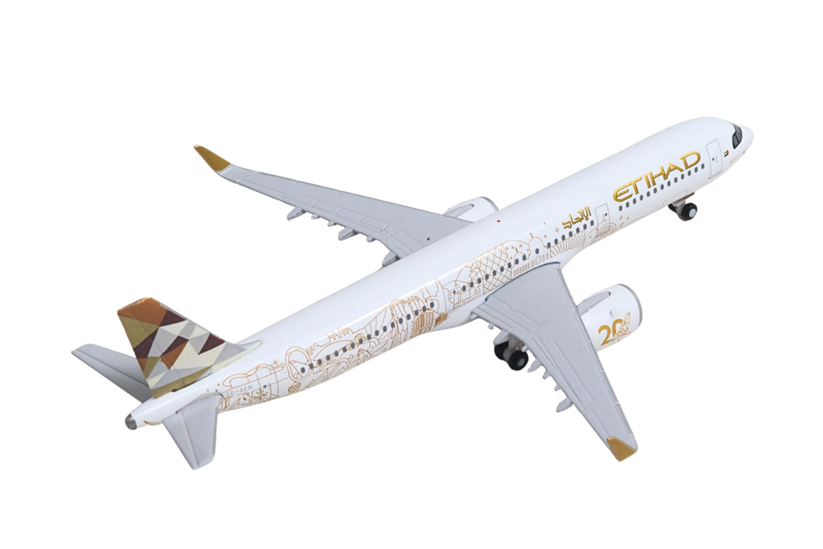 HERPA ETIHAD A321NEO 1/500 20TH ANNIVERSARY (**) The Airplane Shop.