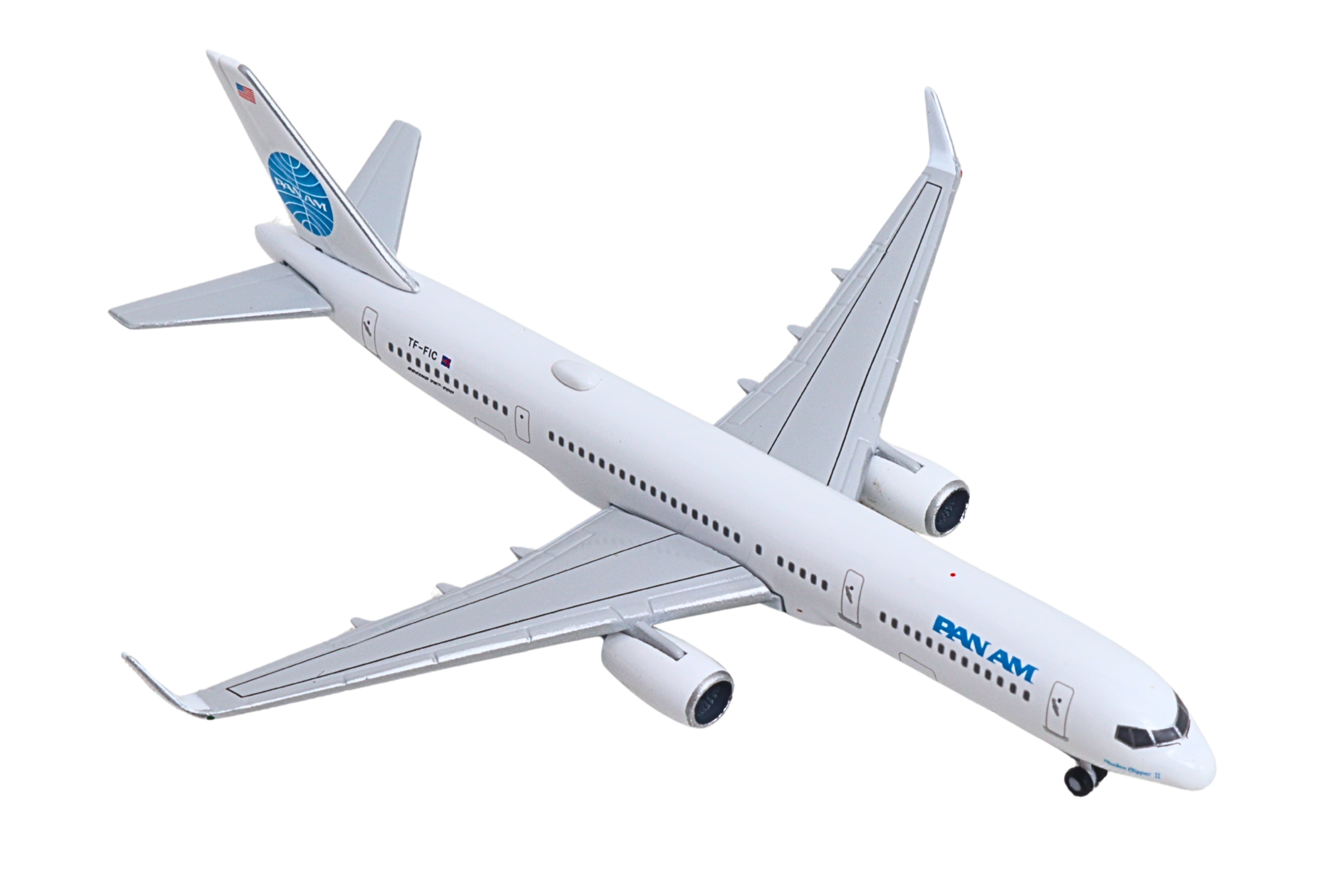 HERPA PAN AM 757-200 1/500 TRACING THE TRANSATLANTIC (**)