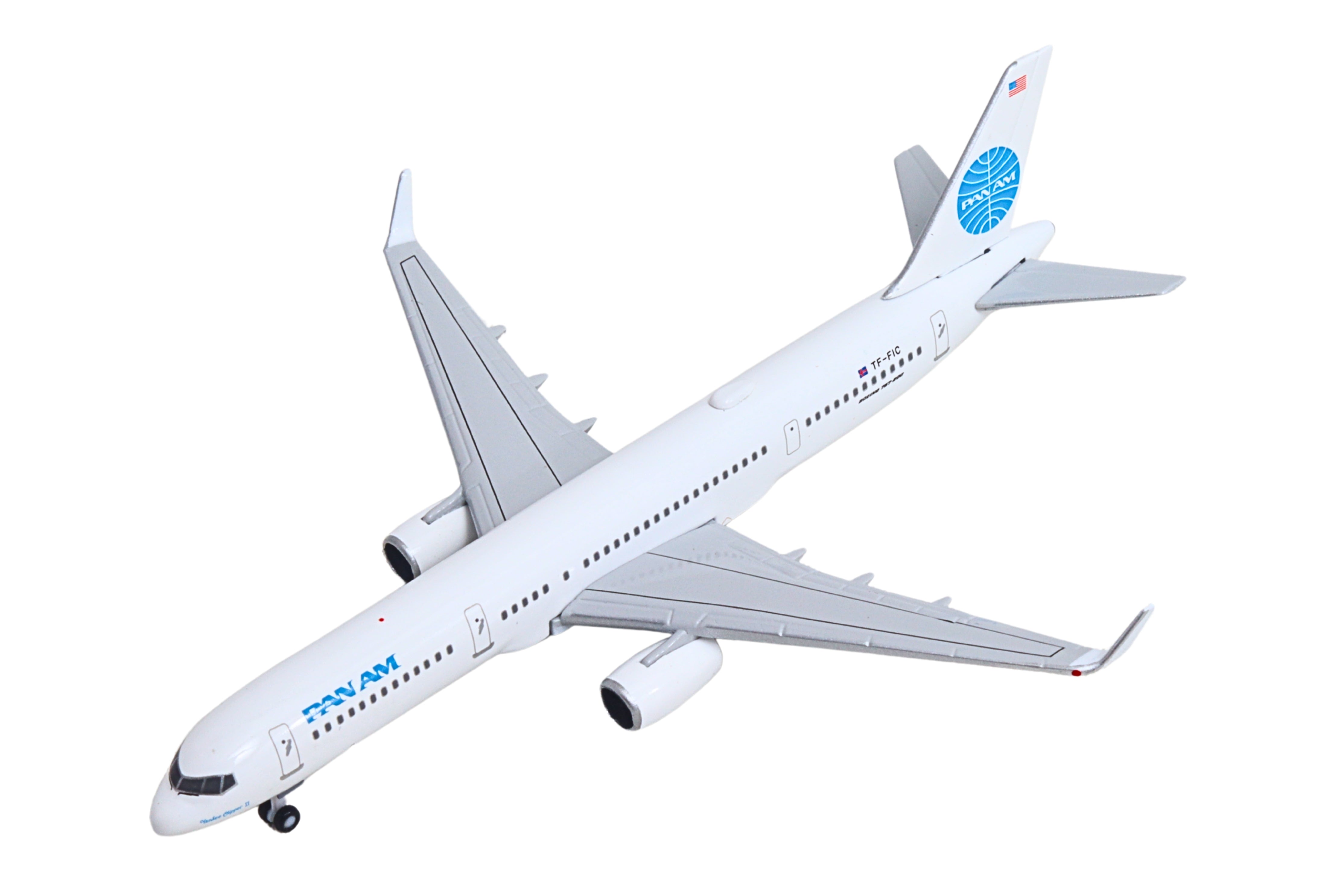 HERPA PAN AM 757-200 1/500 TRACING THE TRANSATLANTIC (**)