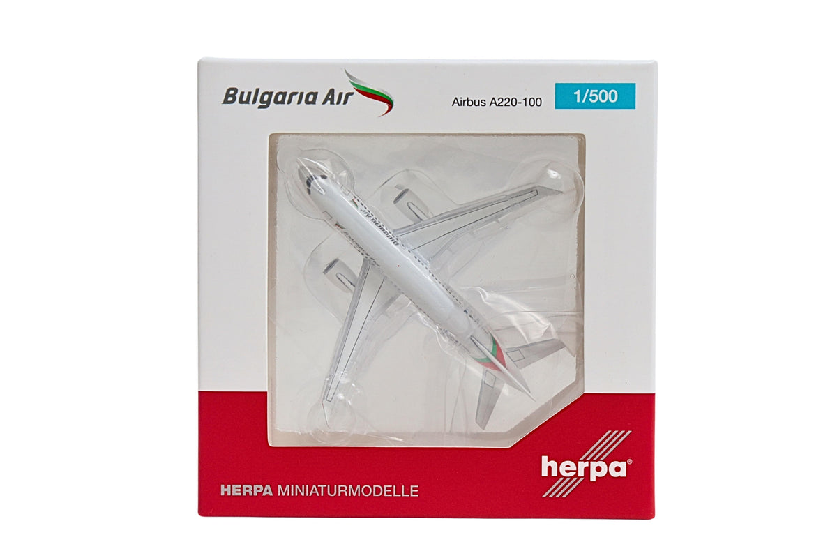 HERPA BULGARIA A220-100 1/500 (**) The Airplane Shop.