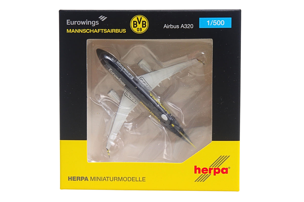 HERPA EUROWINGS A320 1/500 BVD MANSCHAFTAIRBUS (**) The Airplane Shop.