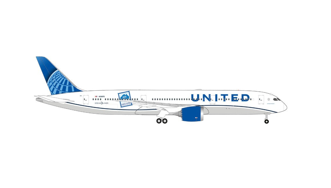 HERPA UNITED 787-9 1/500 ADELAIDE (**)