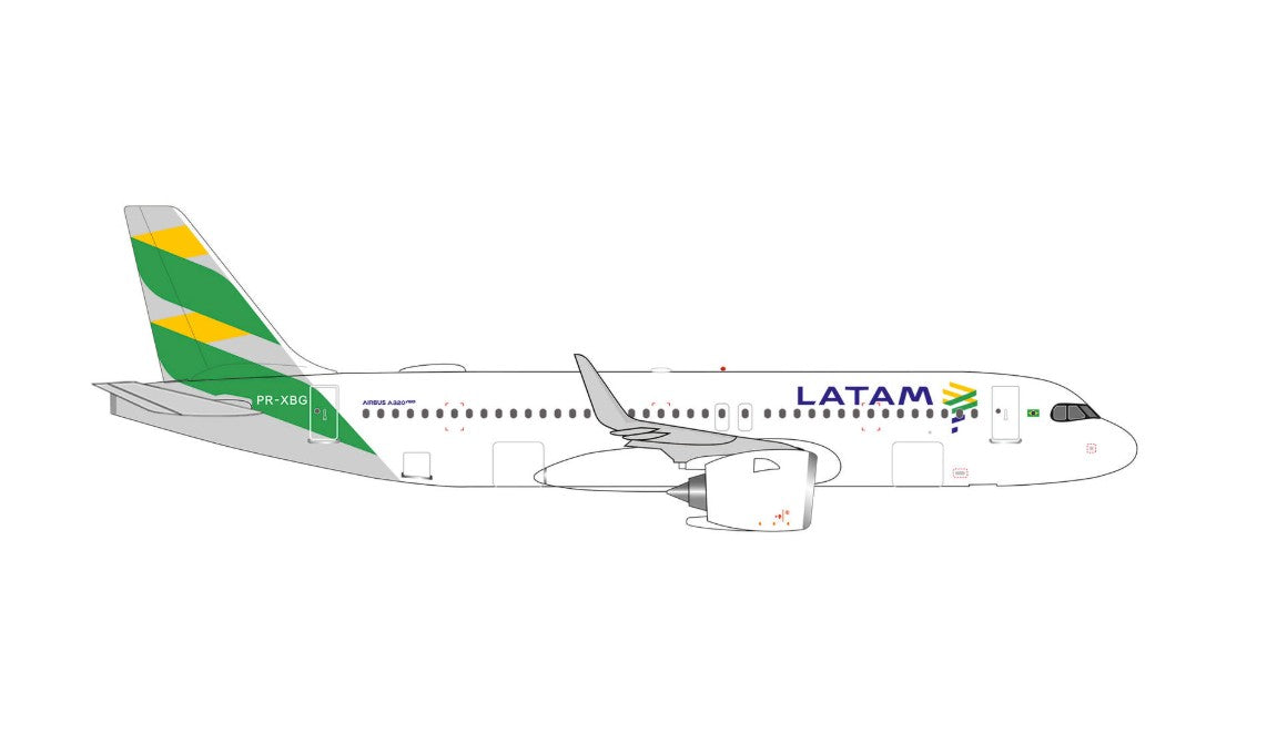 HERPA LATAM A320NEO 1/500 BRAZIL FLAG (**)