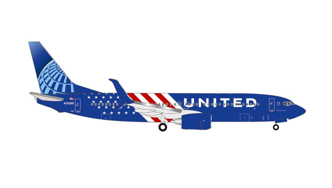 HERPA UNITED 737-800 1/500 AMERICA 250