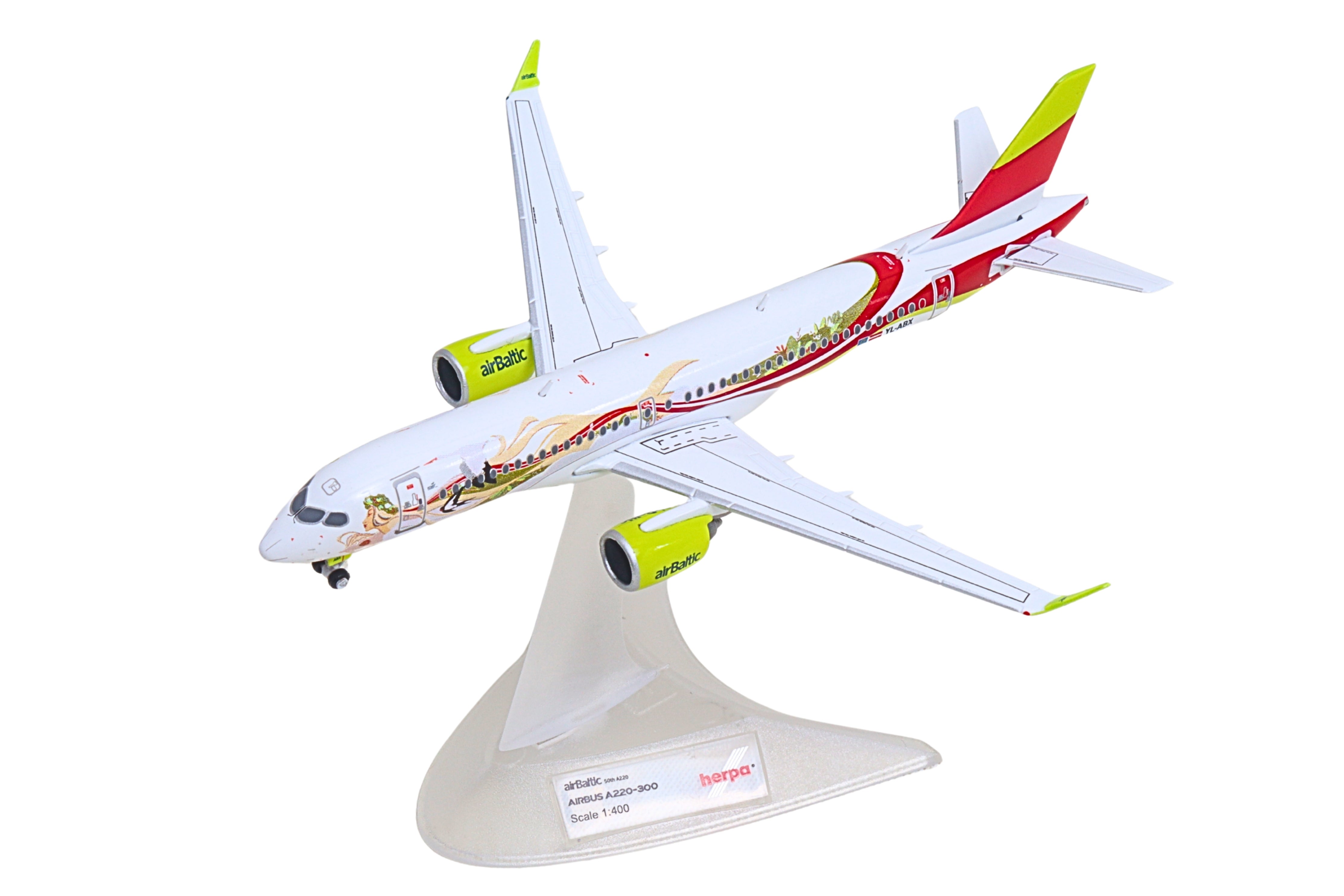 HERPA AIRBALTIC A220-300 1/400 50TH A220 (**)