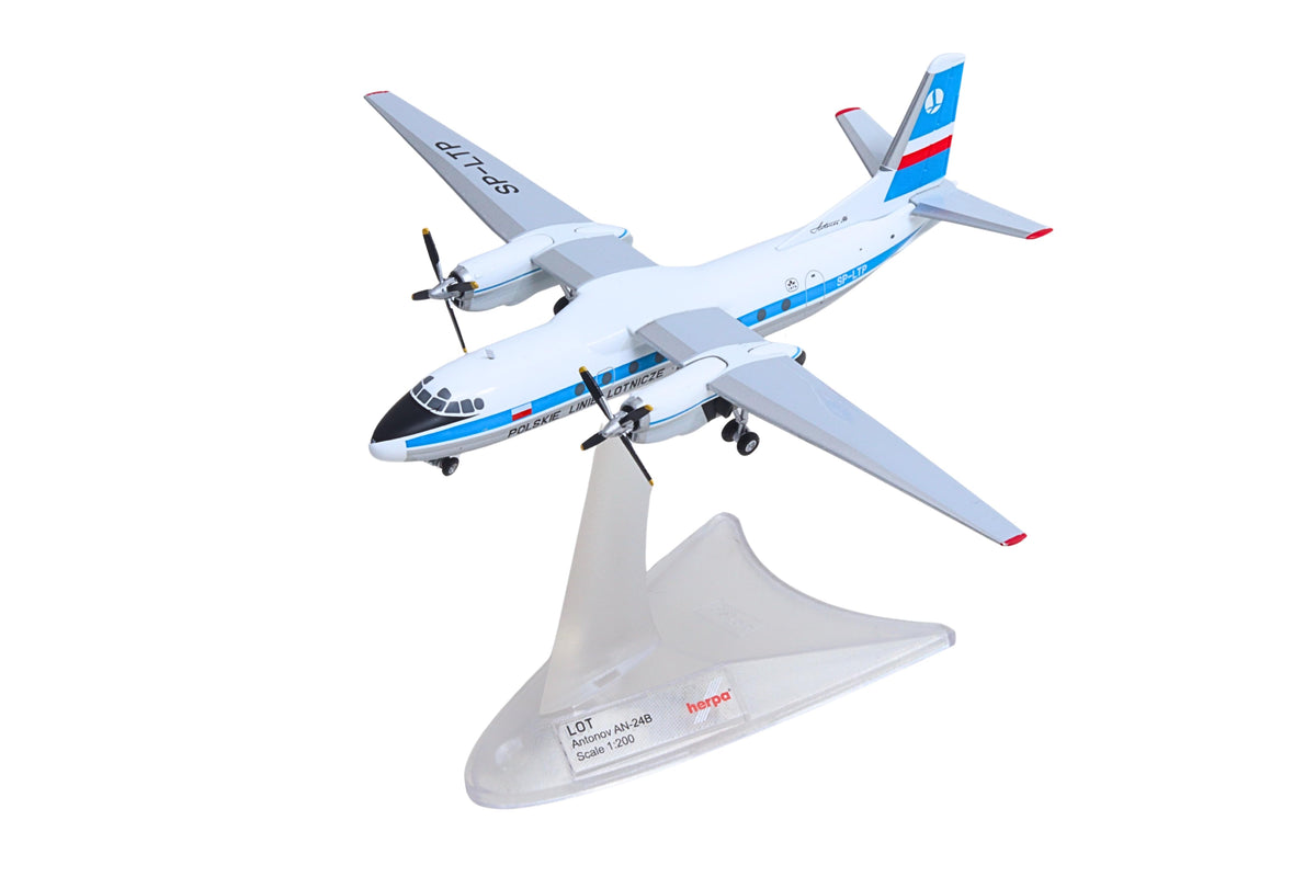 HERPA LOT AN-24B 1/200 (**) The Airplane Shop.