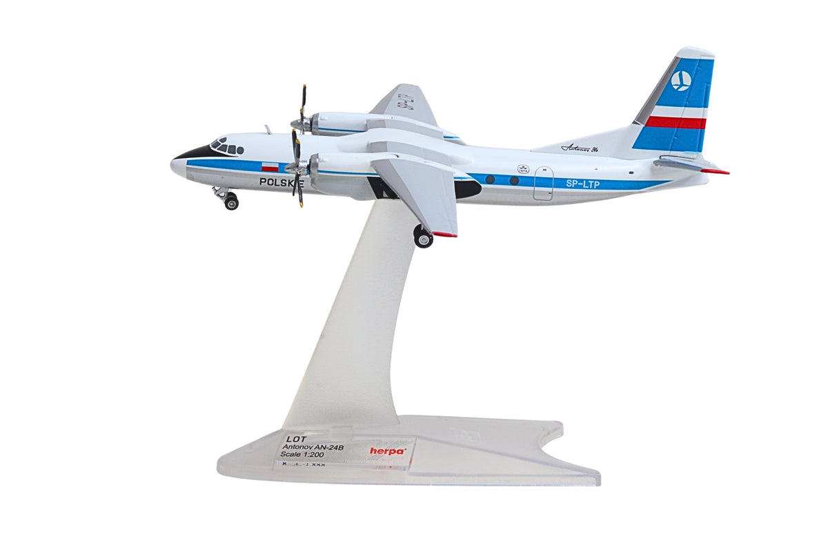 HERPA LOT AN-24B 1/200 (**) The Airplane Shop.