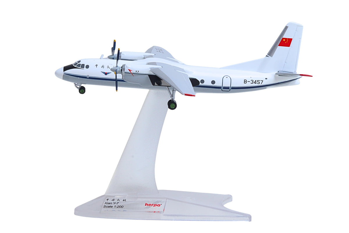 HERPA CAAC XIAN Y-7 1/200 (**) The Airplane Shop.