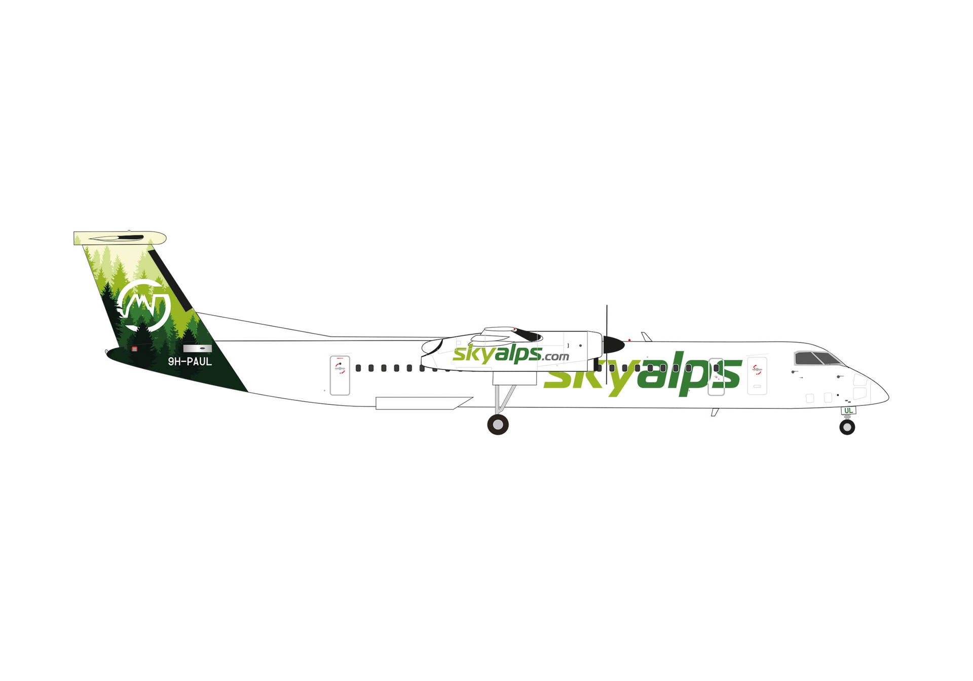 HERPA SKY ALPS Q400 1/200 (**)