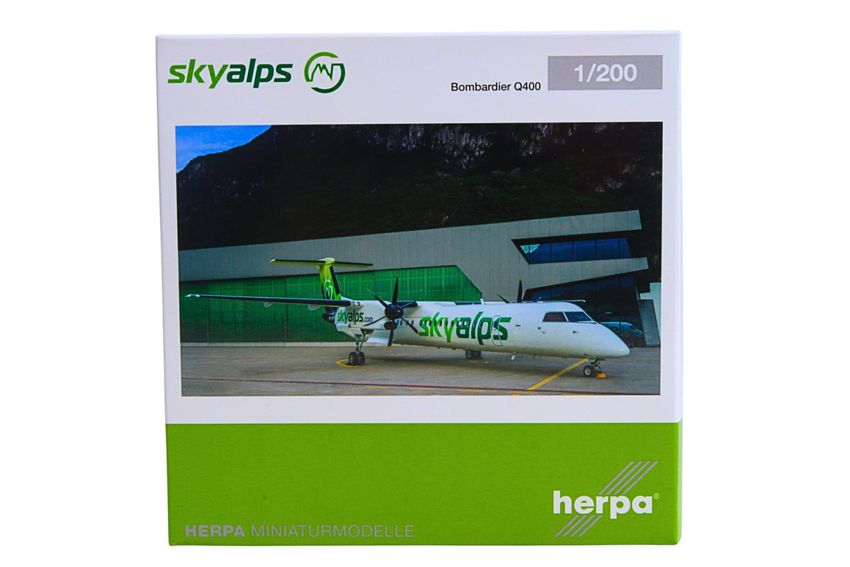 HERPA SKY ALPS Q400 1/200 (**) The Airplane Shop.