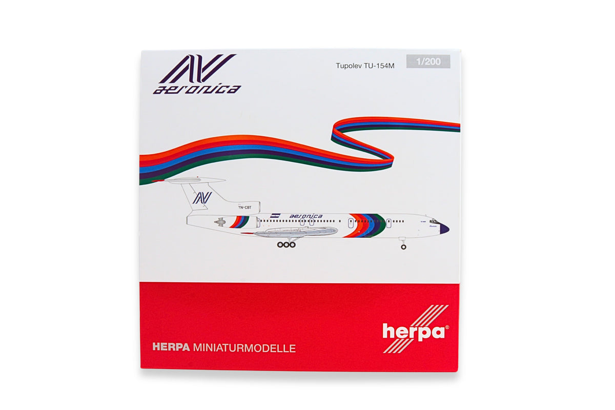 HERPA AERONICA TU154M 1/200 (**) The Airplane Shop.