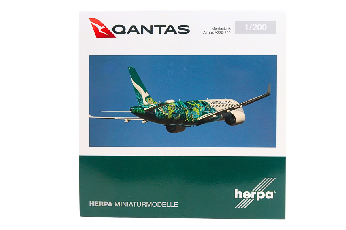 HERPA QANTASLINK A220-300 1/200 MINYMA KUTJARA TJUKURPA (**) The Airplane Shop.