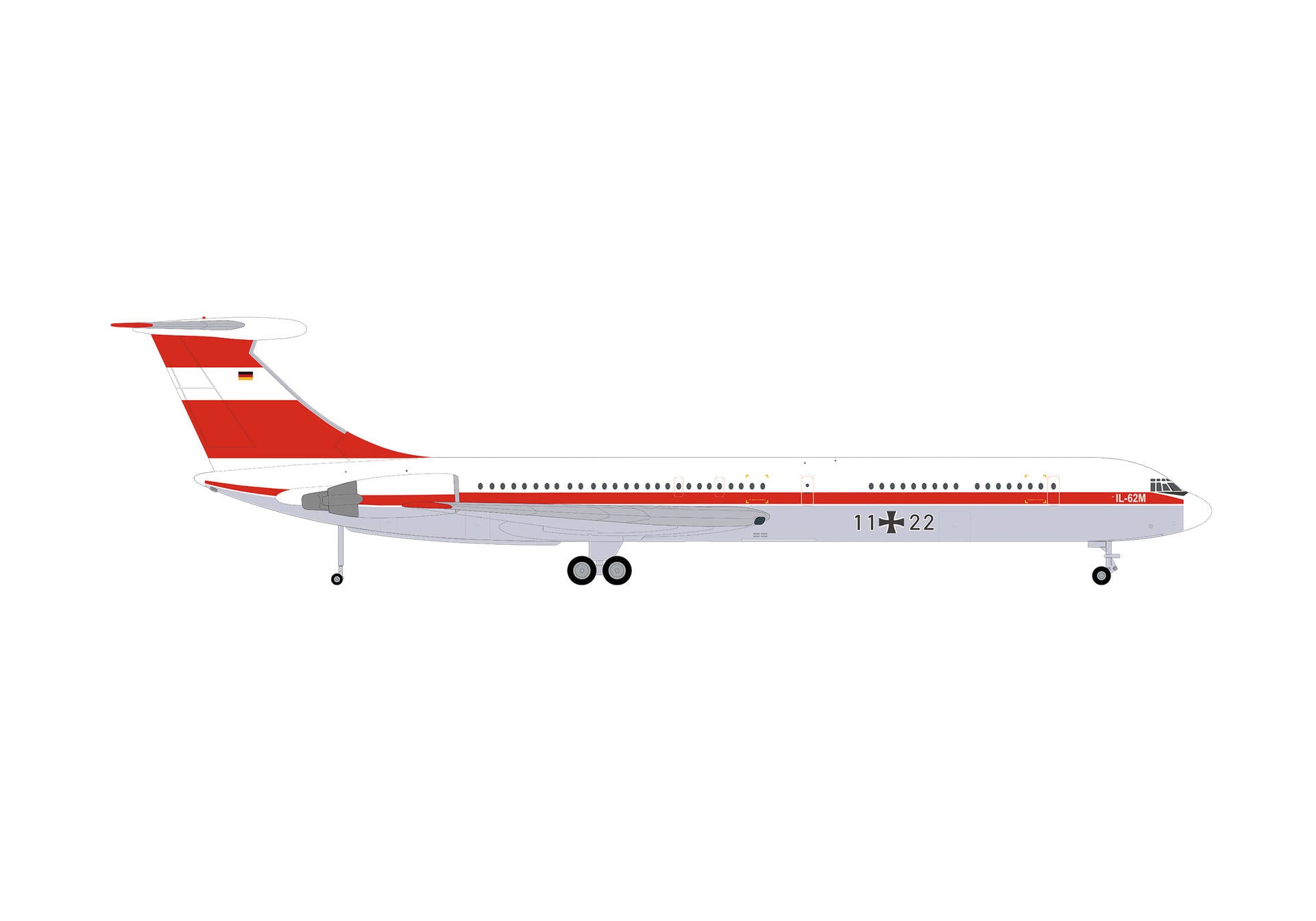HERPA LUFTWAFFE IL62M 1/200 (**)