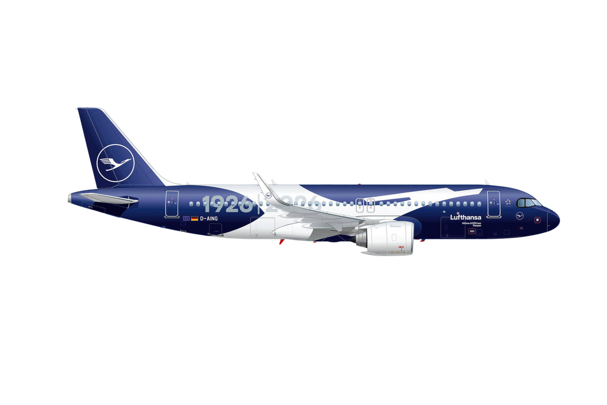 HERPA LUFTHANSA A320NEO 1/200 100 YEARS